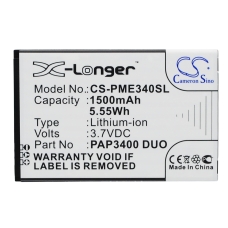 Kompatibilis akkumulátor csere Prestigio PAP3400 DUO