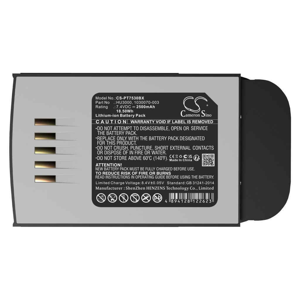Akkumulátor kompatibilis a következőkkel PSION TEKLOGIX CS-PT7530BX