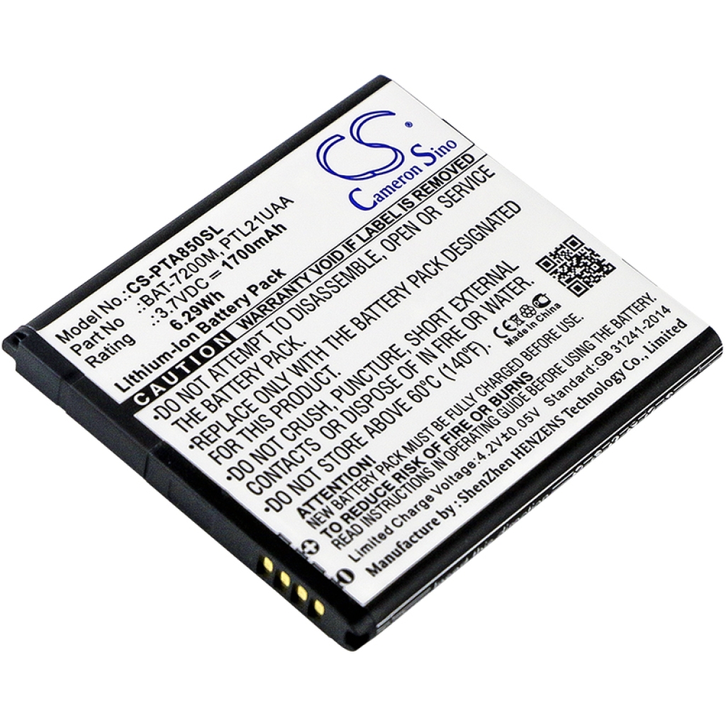 Kompatibilis akkumulátor csere Pantech BAT-7200M,PTL21UAA