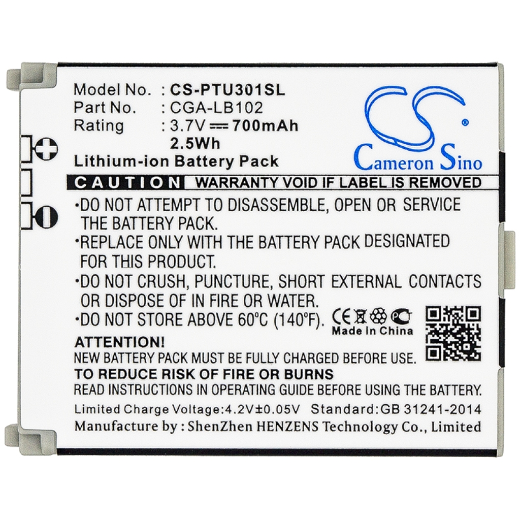 Kompatibilis akkumulátor csere Panasonic CGA-LB102