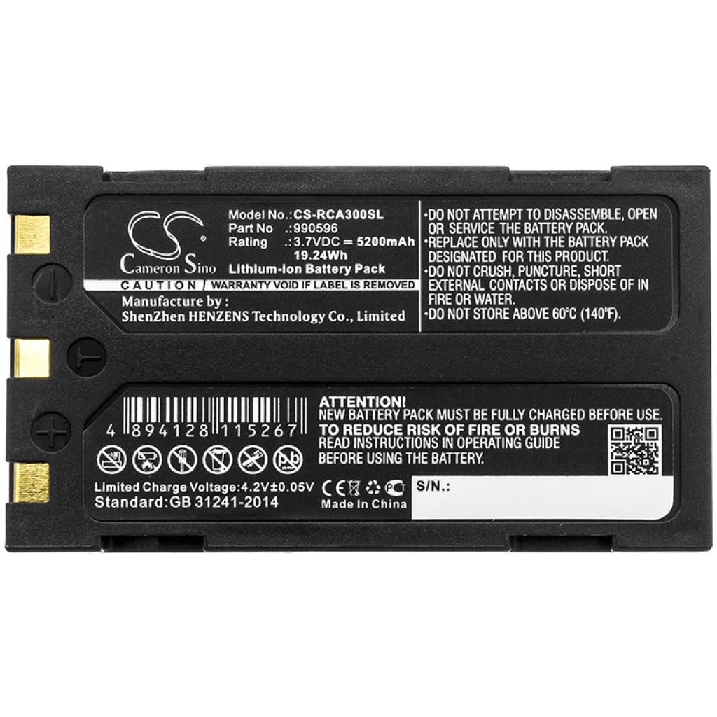 Kompatibilis akkumulátor csere Ridgid 990514,990596