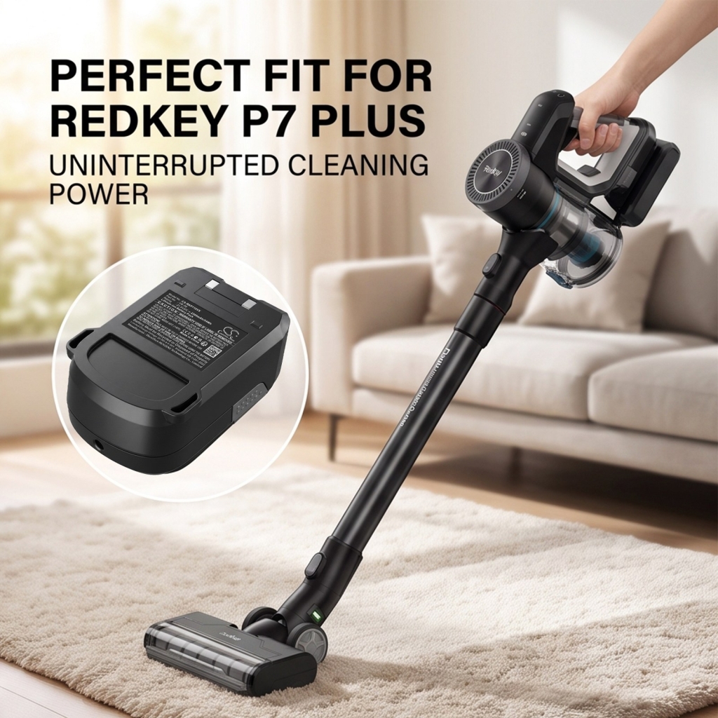 Akkumulátorok kompatibilis a következőkkel Redkey P7 Plus Plus Handheld Cordless Vacuum Cleaner CS-RKP710VX