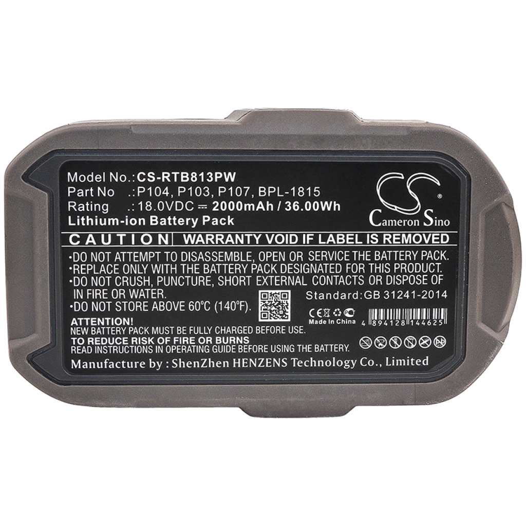 Battery industrial Ryobi CRP-1801