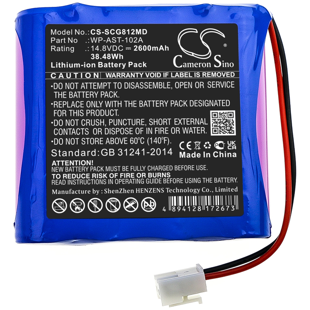 Akkumulátorok Helyettesíti a WP-AST-102A