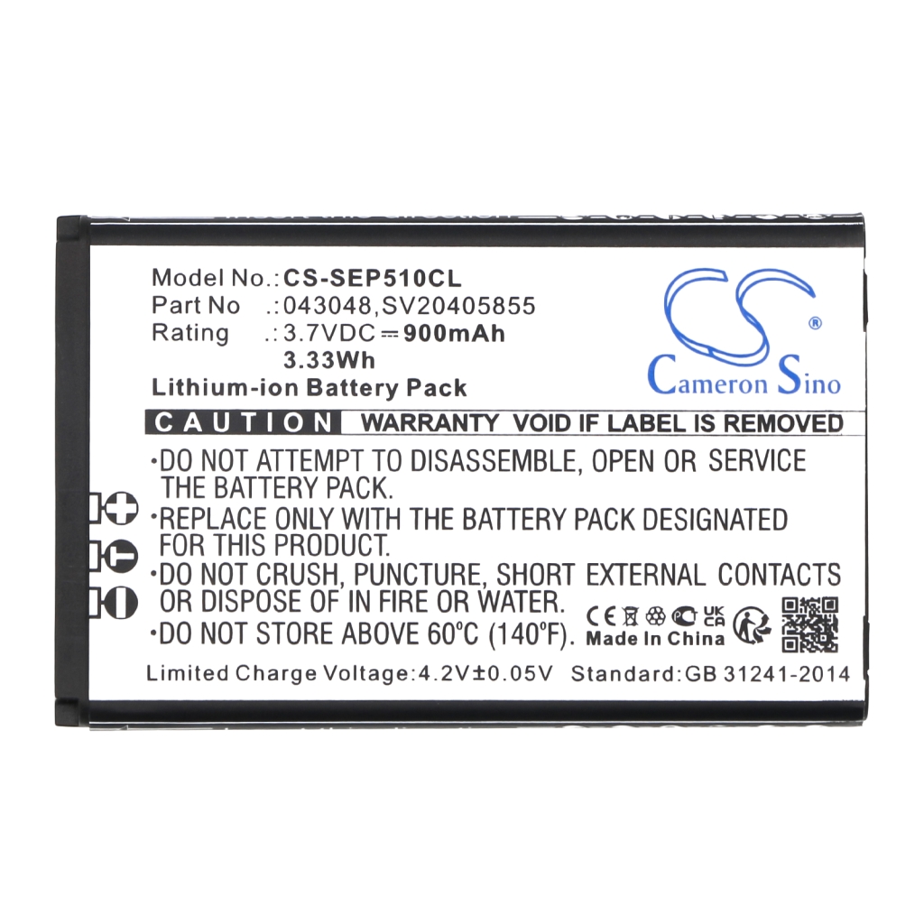 Kompatibilis akkumulátor csere Swissvoice 043048,C0487,SV20405855