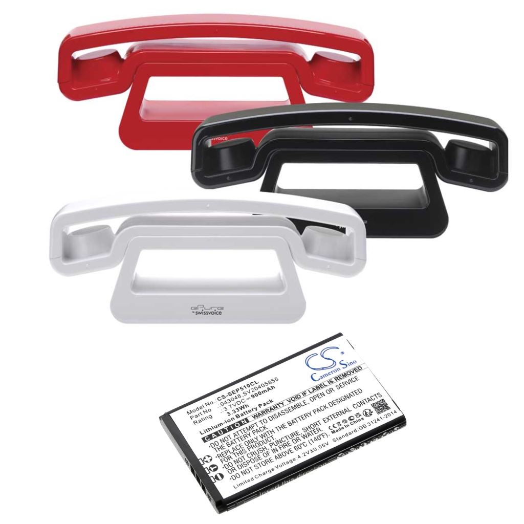 Kompatibilis akkumulátor csere Swissvoice 043048,C0487,SV20405855