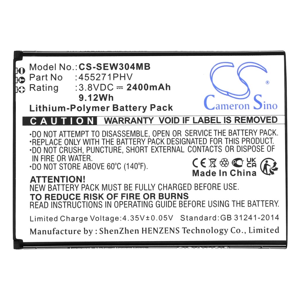 Kompatibilis akkumulátor csere Samsung 455271PHV