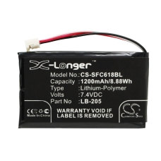 Kompatibilis akkumulátor csere Safescan 131-0477,LB-205