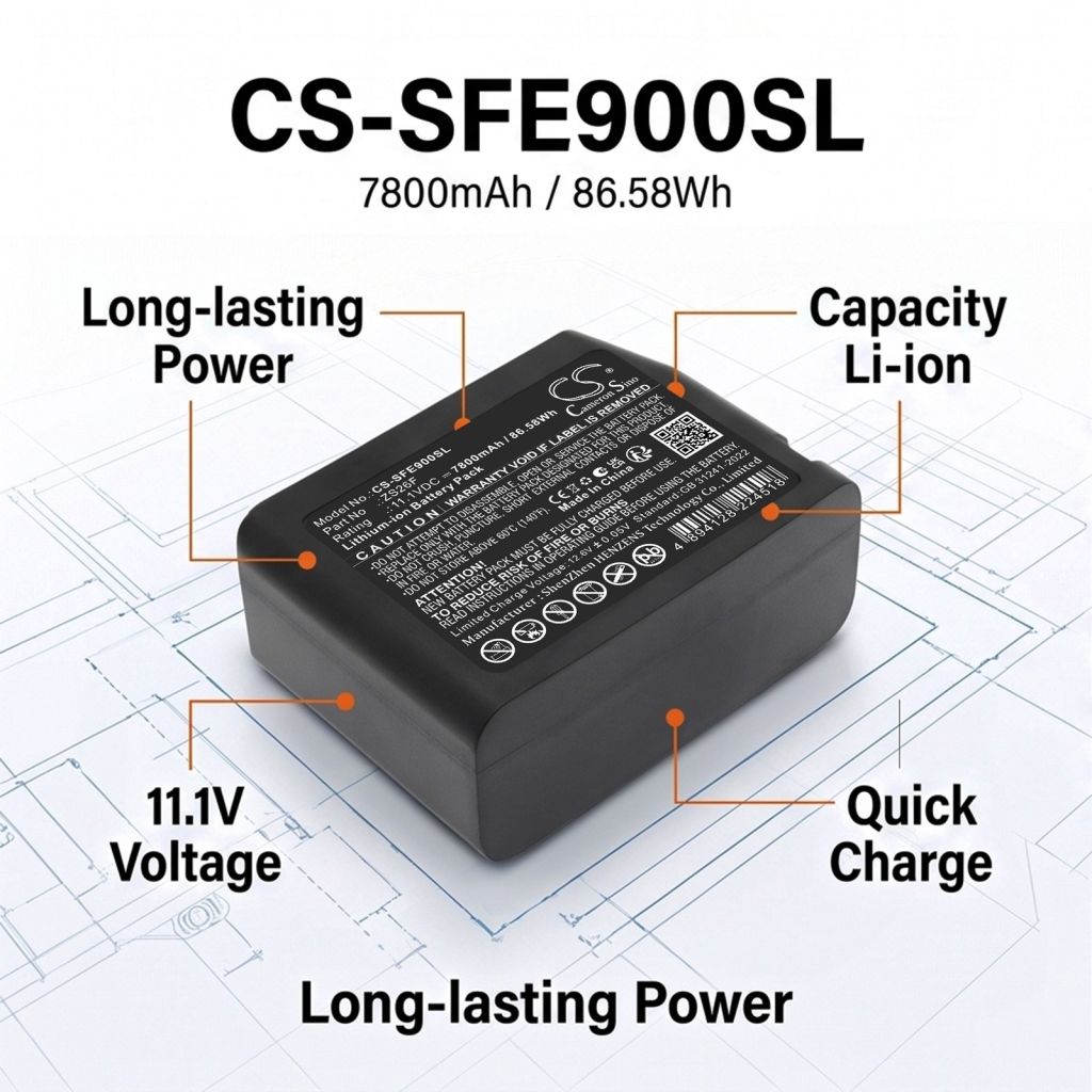 Batteries compatible with Signalfire AI-7 Optical Fiber Fusion Splicer CS-SFE900SL