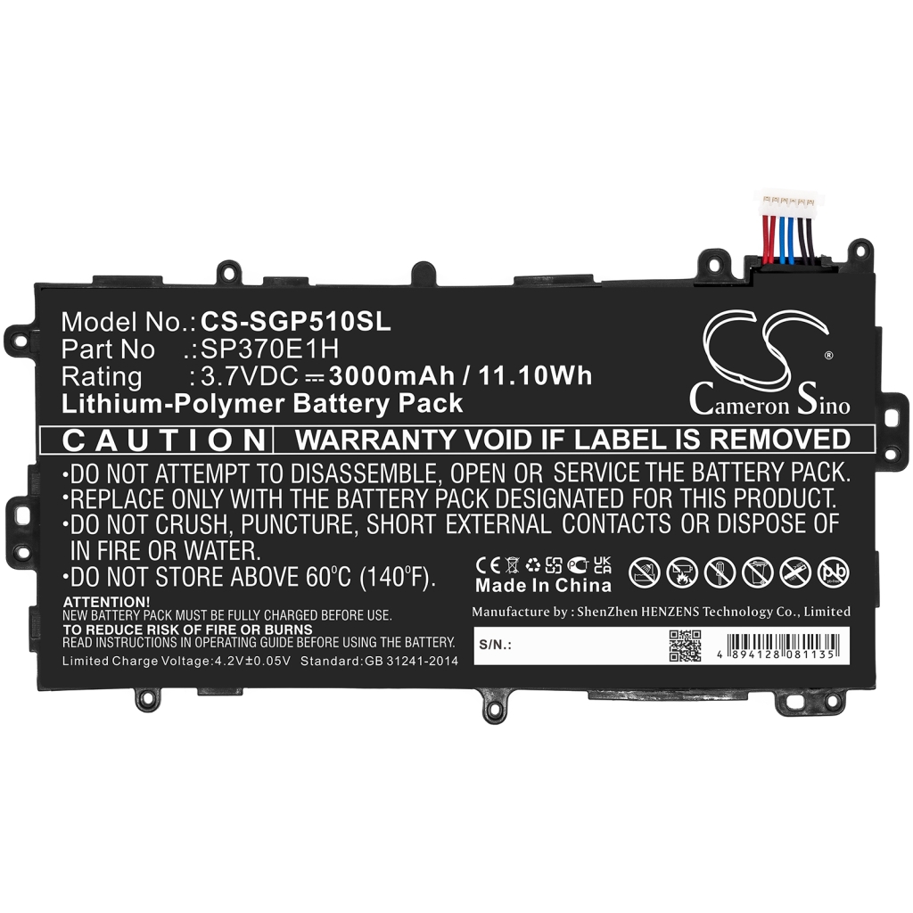 Kompatibilis akkumulátor csere Samsung SP3770E1H