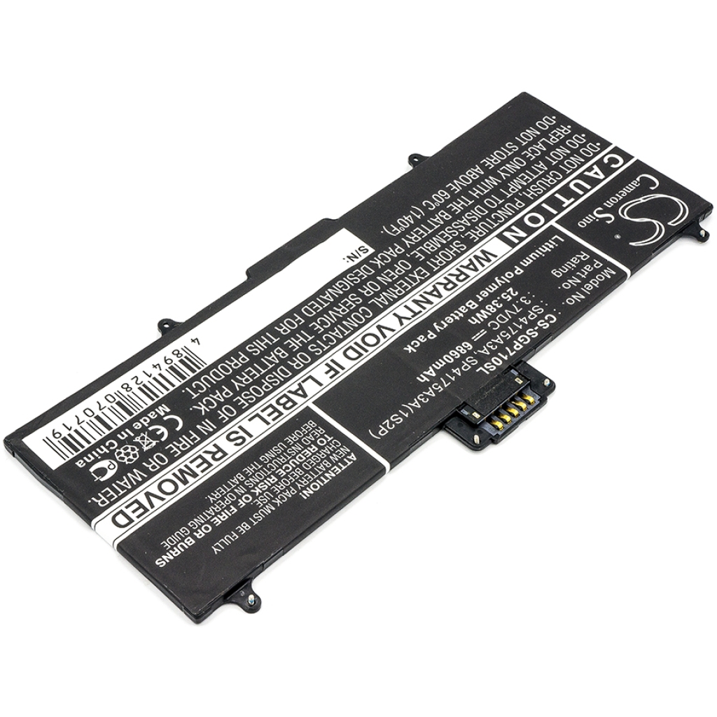 Akkumulátor kompatibilis a következőkkel Samsung CS-SGP710SL
