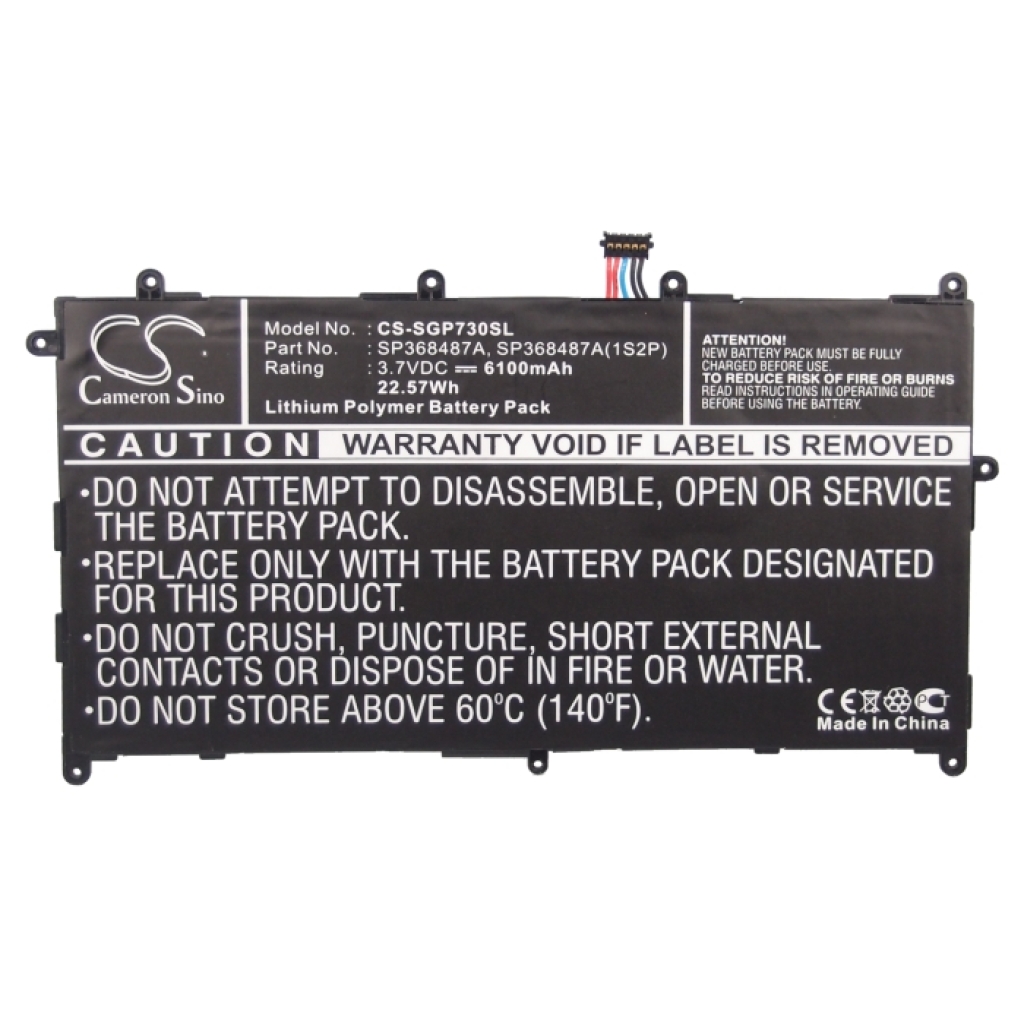 Kompatibilis akkumulátor csere Samsung SP368487A,SP368487A(1S2P)