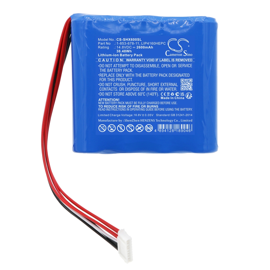 Akkumulátorok a hangszórókhoz Sony GTK-XB60 (CS-SHX600SL)