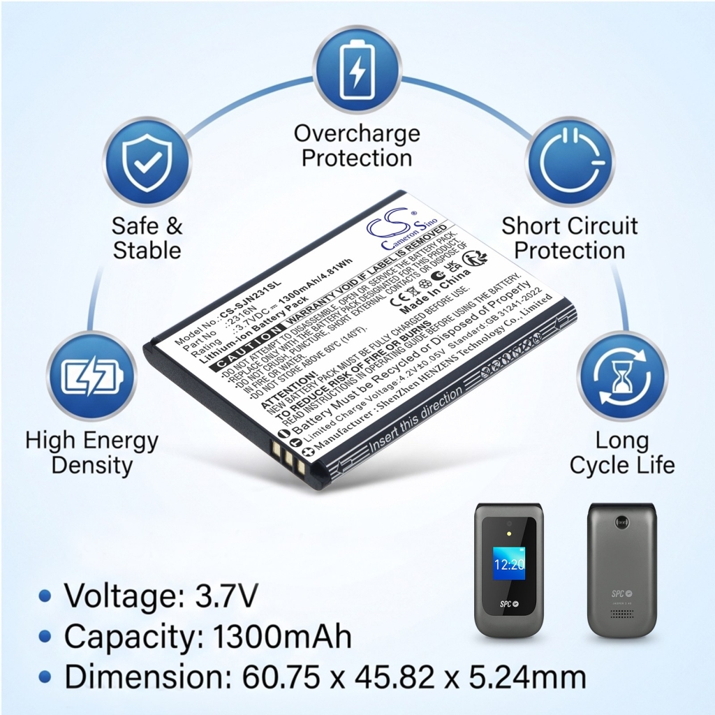 Battery for SPC Jasper 2 4G