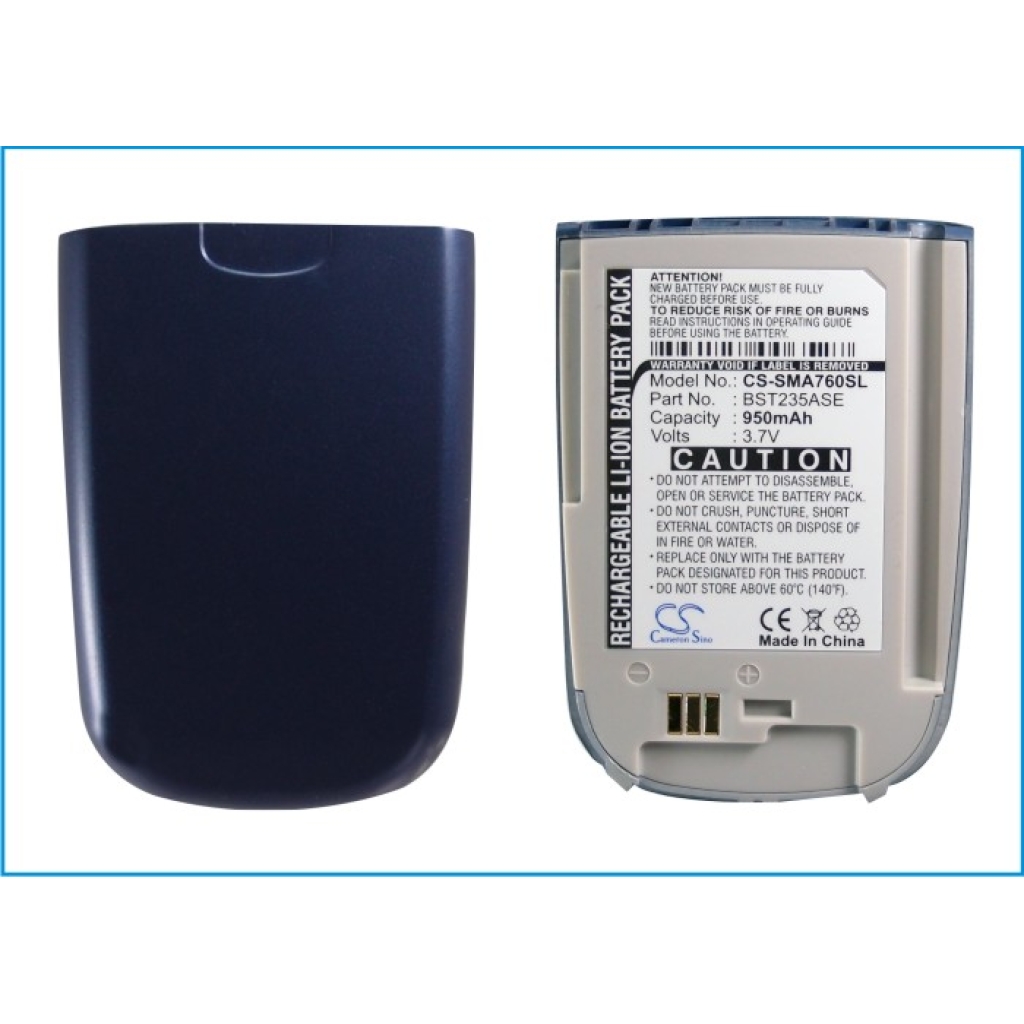 Mobiltelefon akkumulátorok Samsung SPH-A760 (CS-SMA760SL)