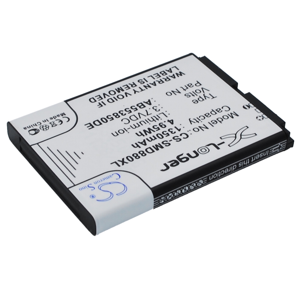 Akkumulátor kompatibilis a következőkkel Samsung CS-SMD880XL