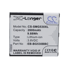Kompatibilis akkumulátor csere Samsung BG530CBU,EB-BG530BBC,EB-BG530BBE,EB-BG530BBU,EB-BG530CBB...
