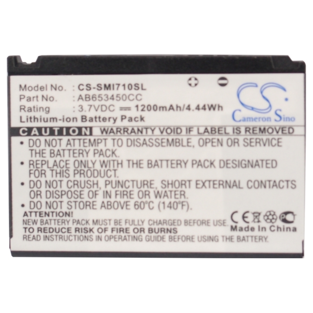 Kompatibilis akkumulátor csere Samsung AB653450CC