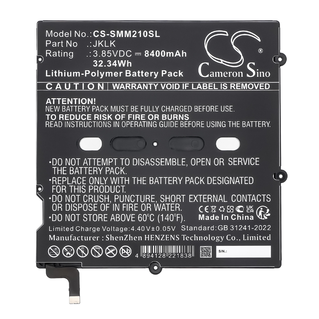 Compatible battery replacement for Sunmi JKLK