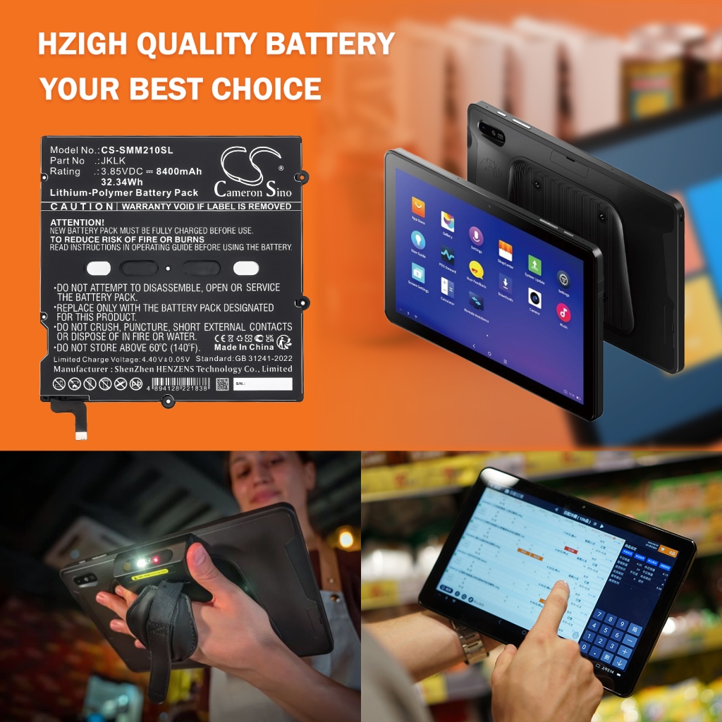 Compatible battery replacement for Sunmi JKLK
