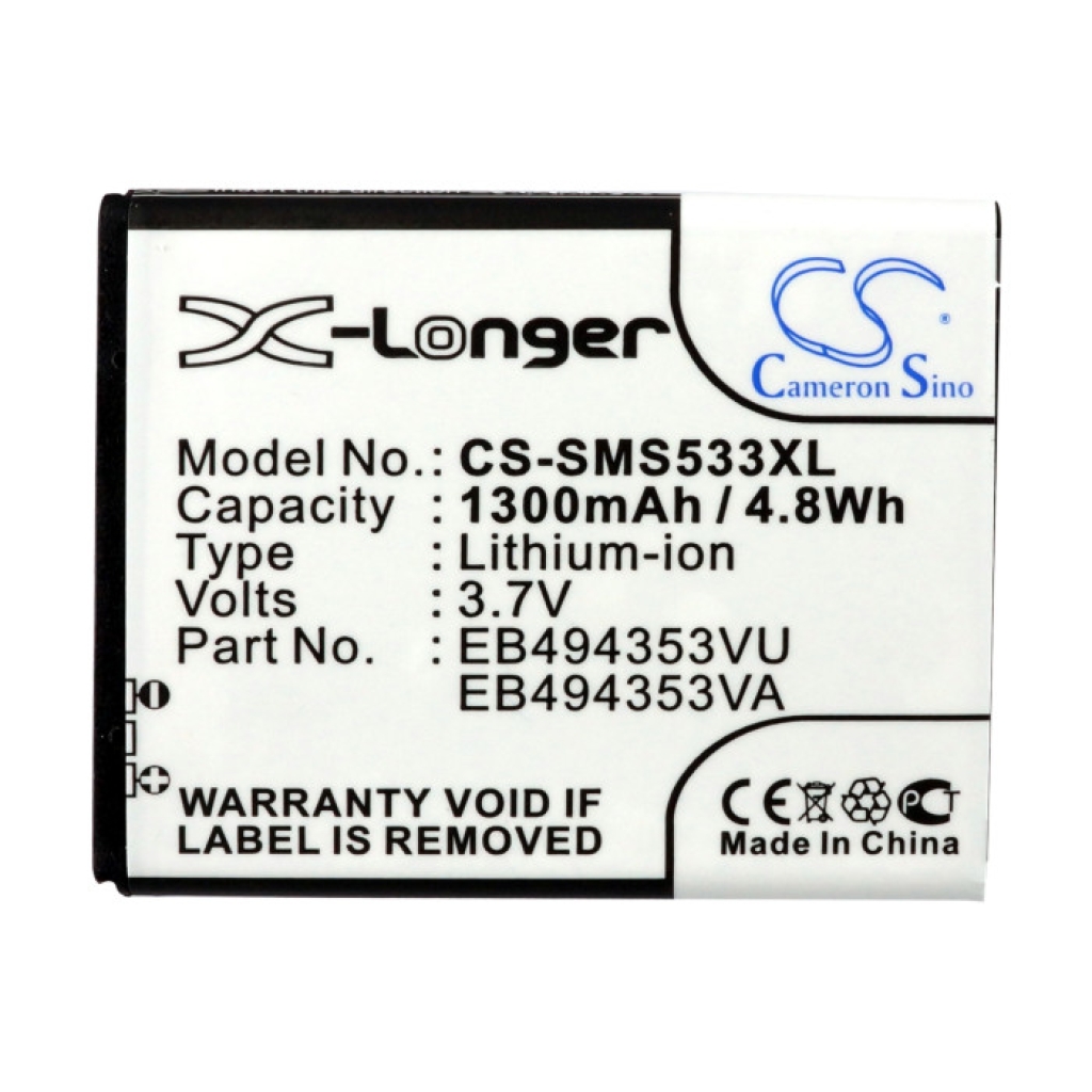 Kompatibilis akkumulátor csere Samsung EB494353VA,EB494353VU