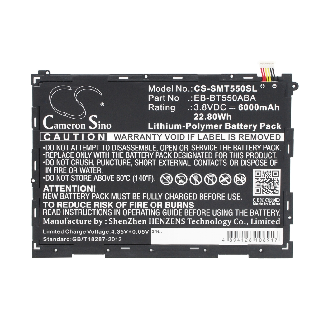 Akkumulátorok tablettákhoz Samsung Galaxy Tab A Plus 9.7 WiFi (CS-SMT550SL)