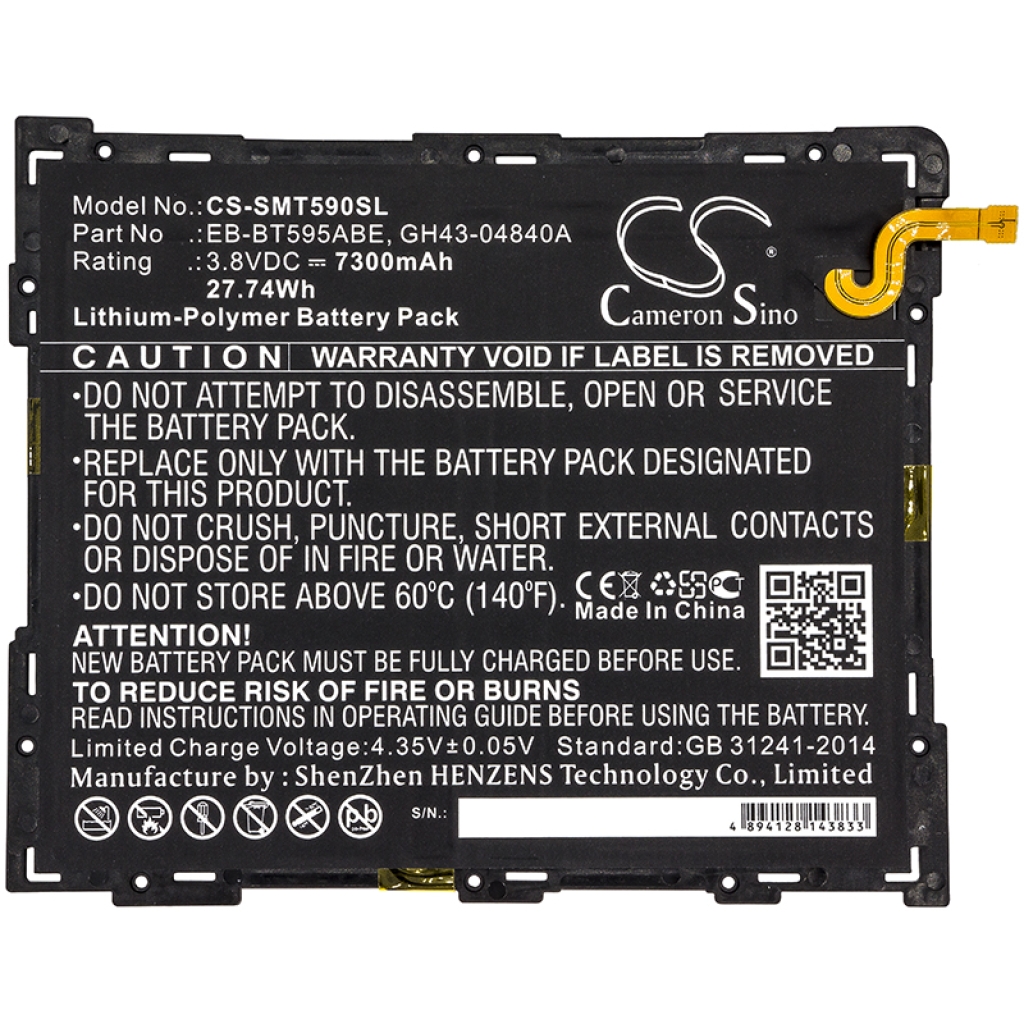 Akkumulátorok tablettákhoz Samsung Galaxy Tab A2 XL (CS-SMT590SL)