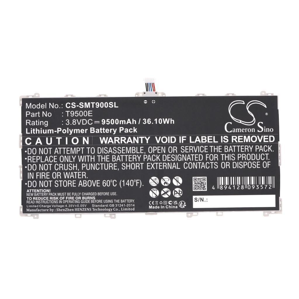 Kompatibilis akkumulátor csere Samsung T9500E