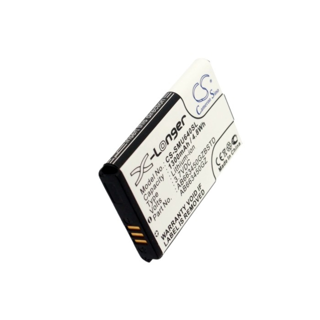 Kompatibilis akkumulátor csere Samsung AB663450BZ,AB663450GZ,AB663450GZBSTD