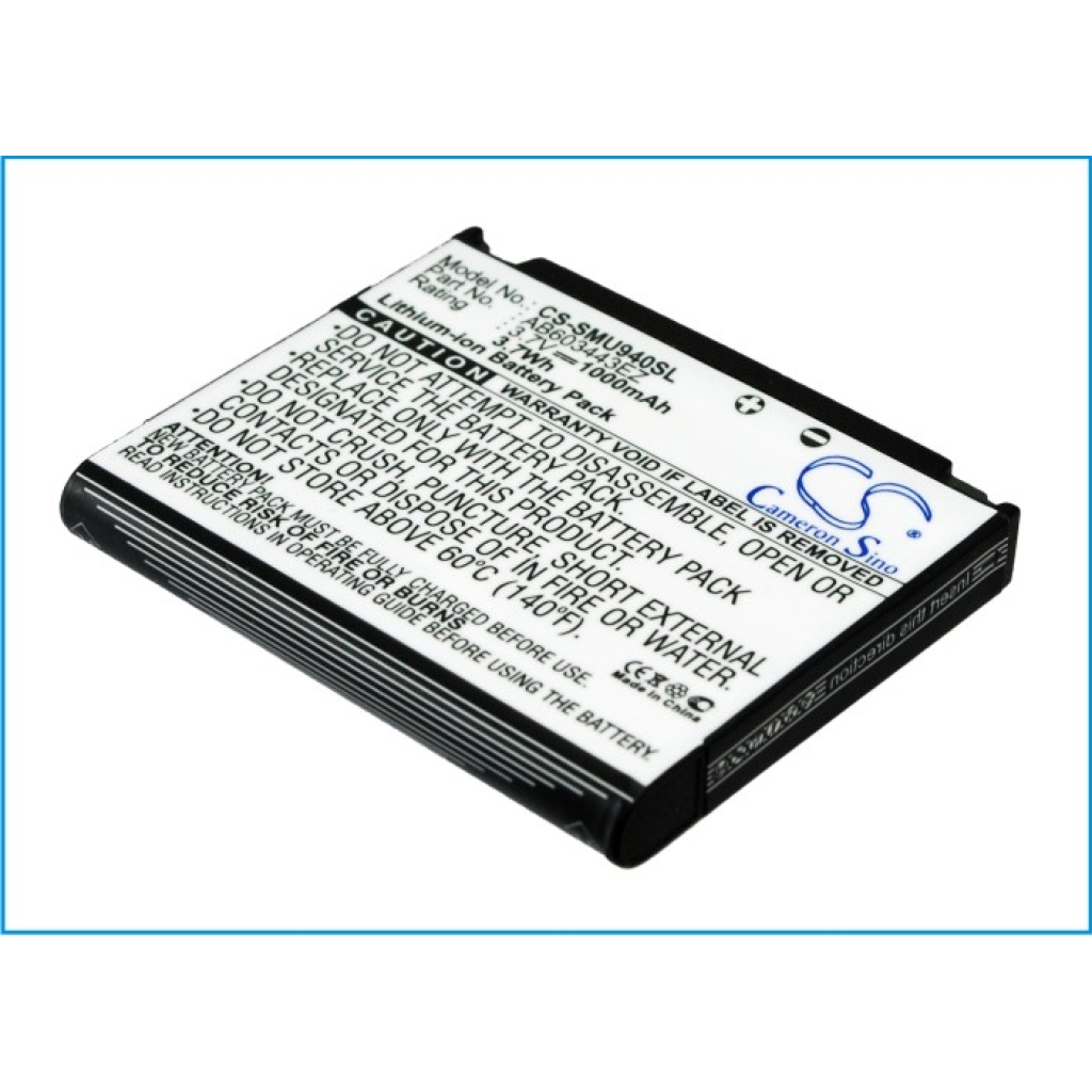 Kompatibilis akkumulátor csere Verizon AB603443EZ,SAMU940BATS