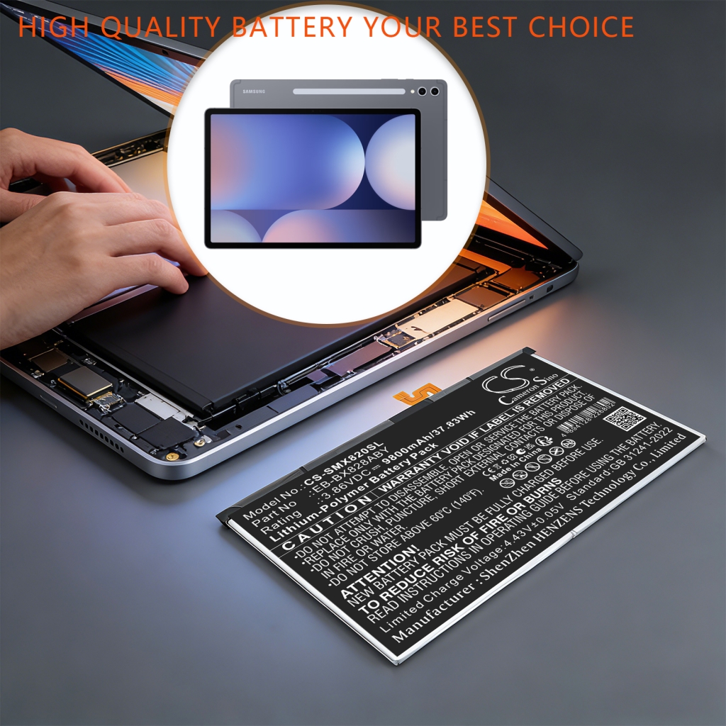 Akkumulátor kompatibilis a következőkkel Samsung CS-SMX820SL