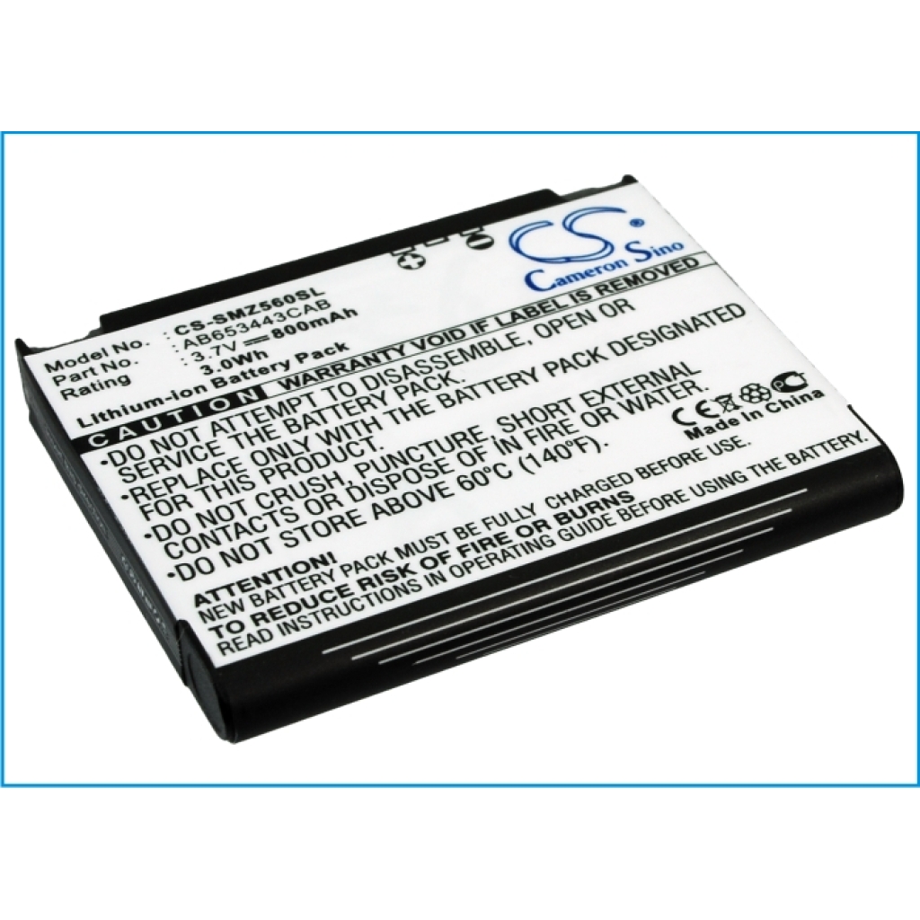 Mobiltelefon akkumulátorok Samsung CS-SMZ560SL