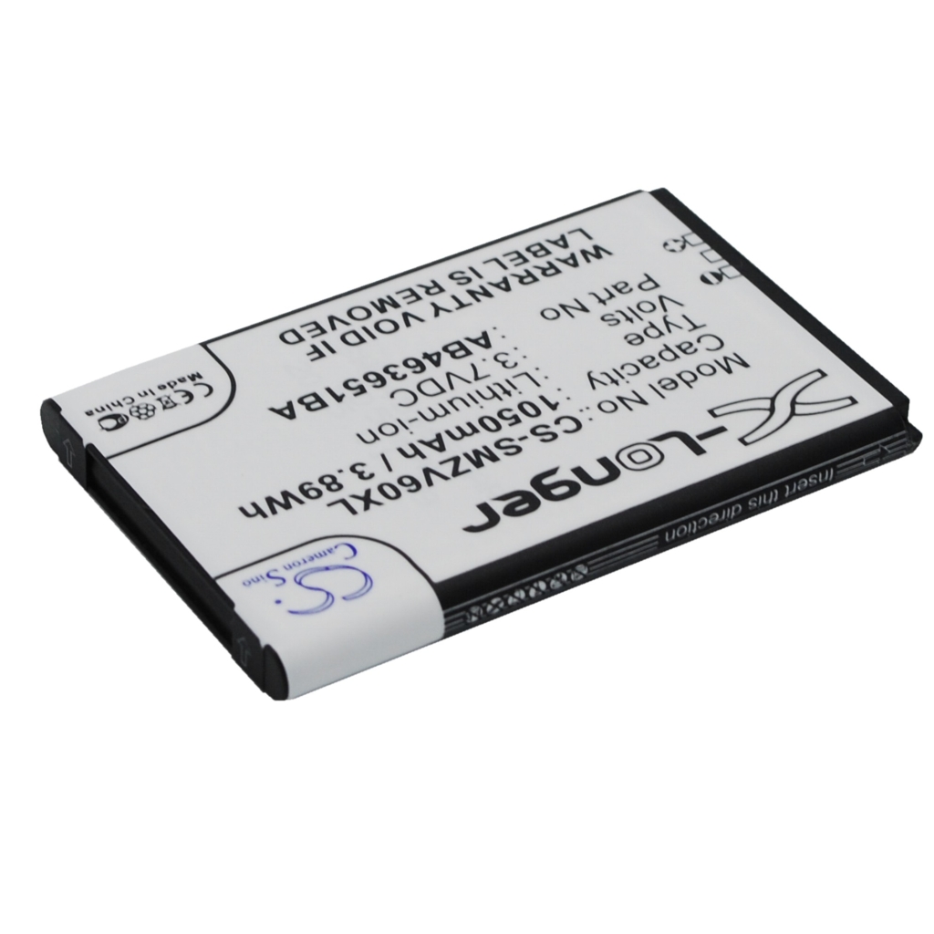 Akkumulátor kompatibilis a következőkkel Samsung CS-SMZV60XL