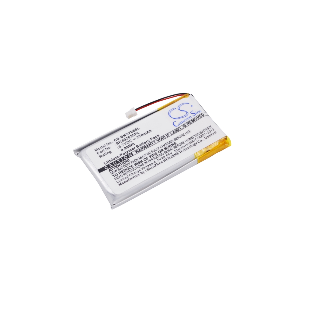 Akkumulátor kompatibilis a következőkkel Sony CS-SNS703SL