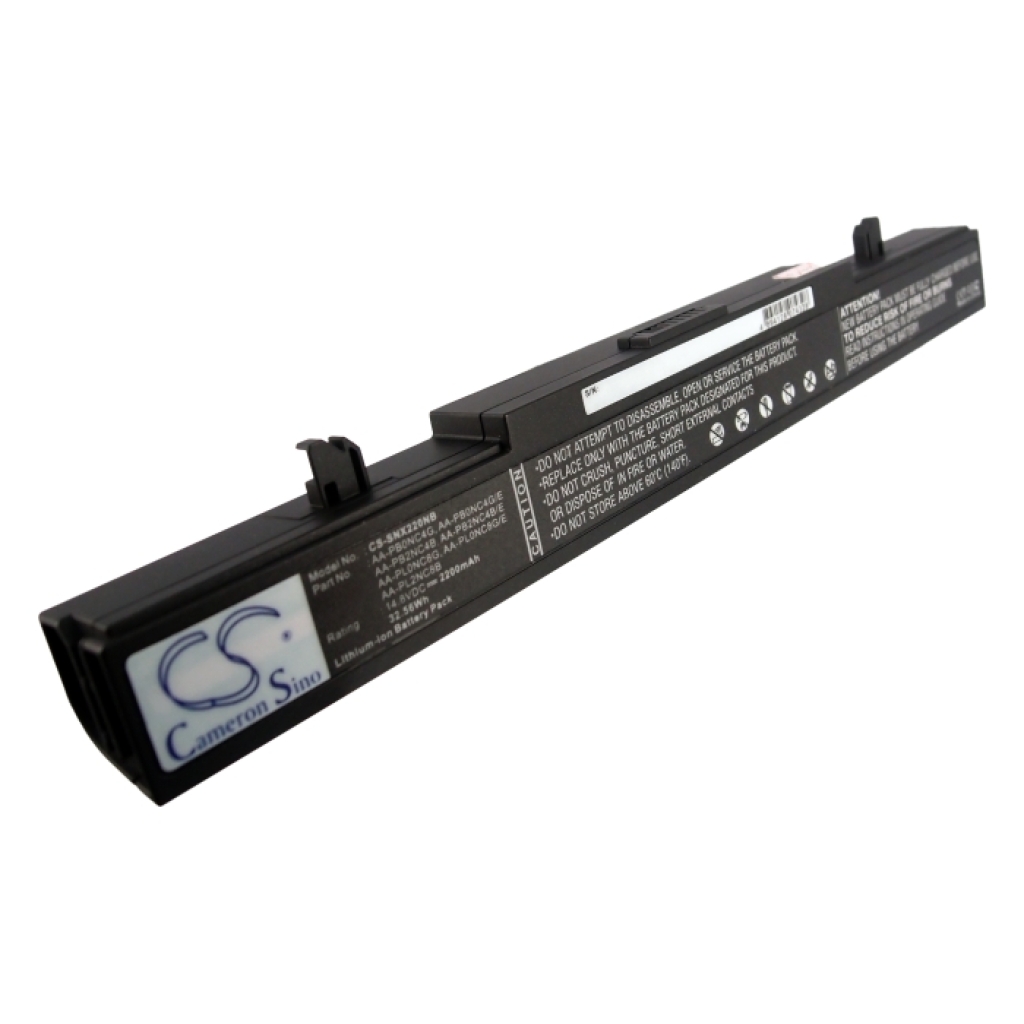 Cameron Sino CS-SNX220NB black battery Samsung X220 14.56V 2200mAh label
