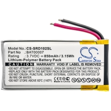 Kompatibilis akkumulátor csere Cardo BAT00007