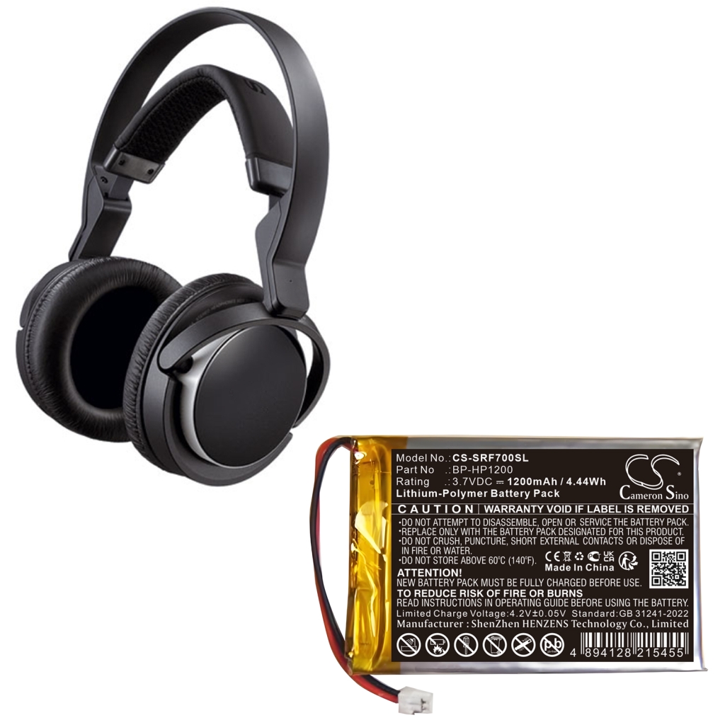 Akkumulátorok vezeték nélküli fejhallgatókhoz és headsetekhez Sony CS-SRF700SL