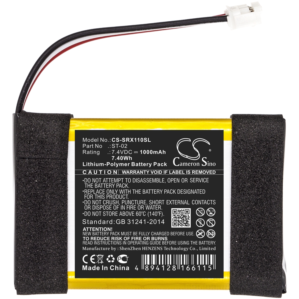 Akkumulátorok a hangszórókhoz Sony SRS-X11 (CS-SRX110SL)