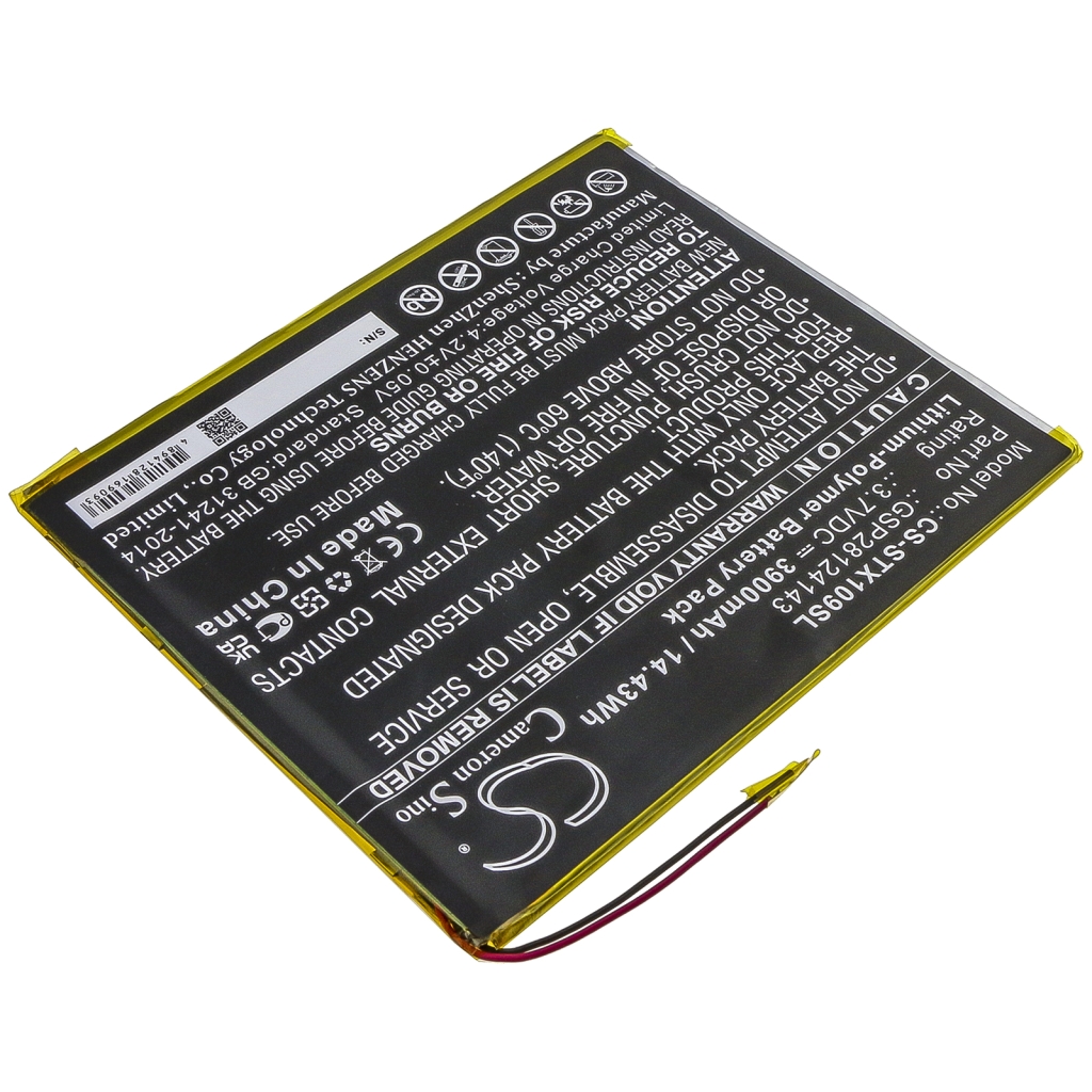 Akkumulátor kompatibilis a következőkkel Smartab CS-STX109SL