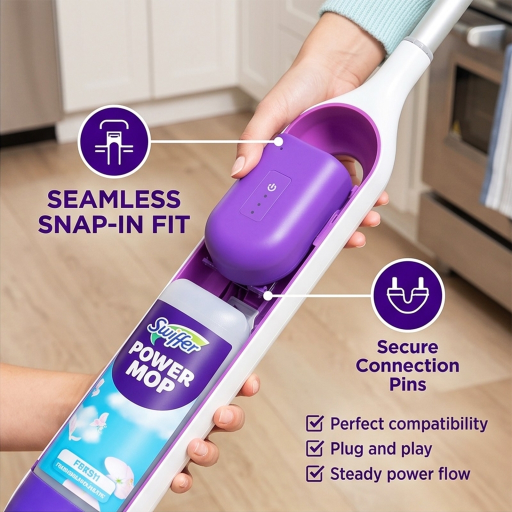 Akkumulátorok kompatibilis a következőkkel Swiffer Power Mop CS-SWP100VX