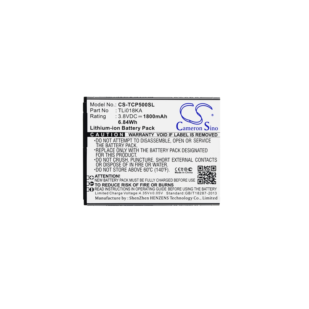 Battery for TCL P502U