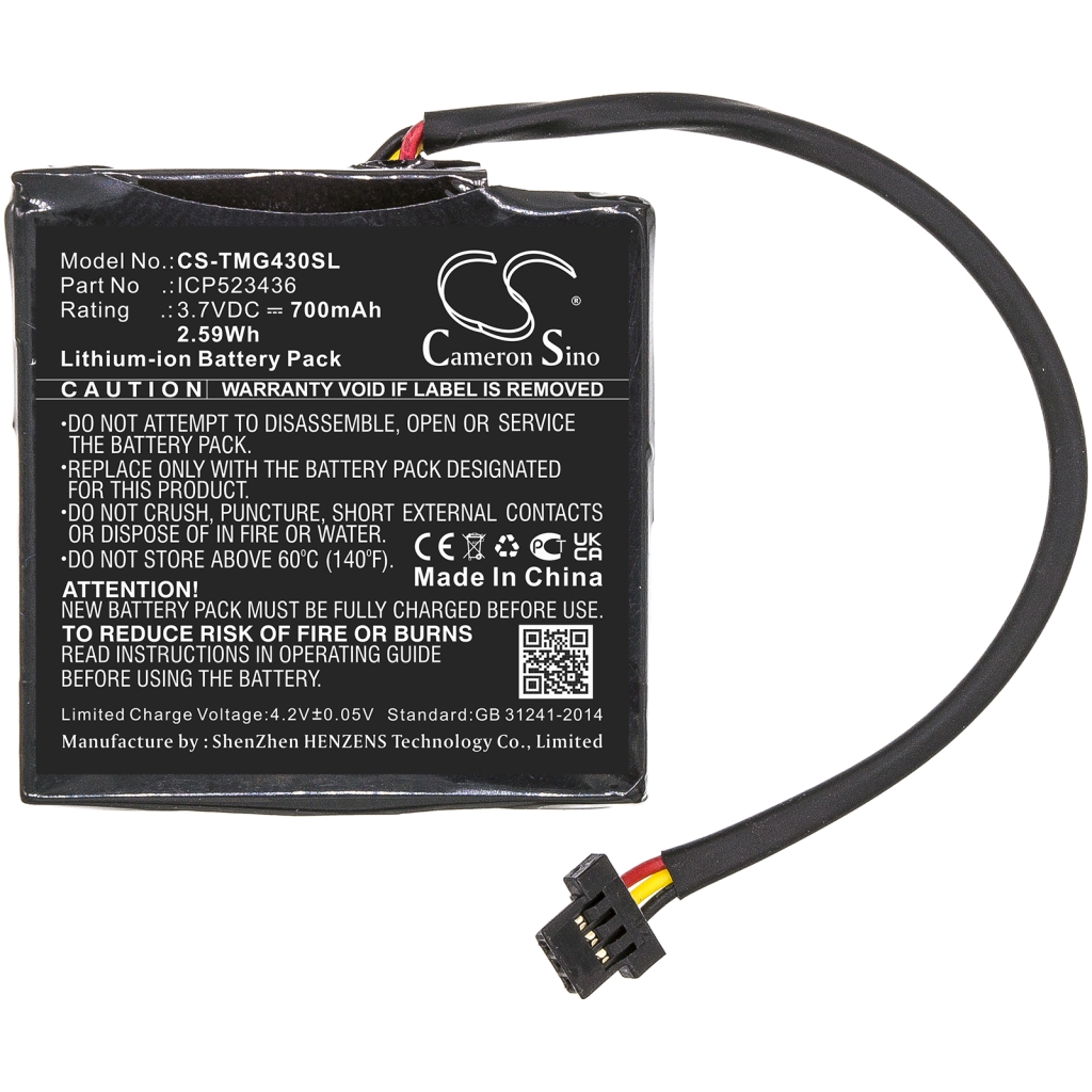 Akkumulátorok a navigációhoz (GPS) TomTom 4FB40 (CS-TMG430SL)