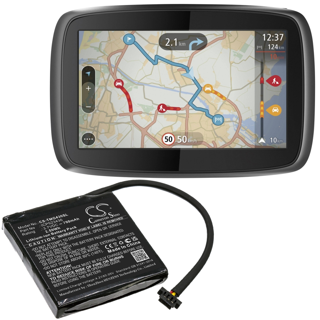 Akkumulátorok a navigációhoz (GPS) TomTom 4FB40 (CS-TMG430SL)