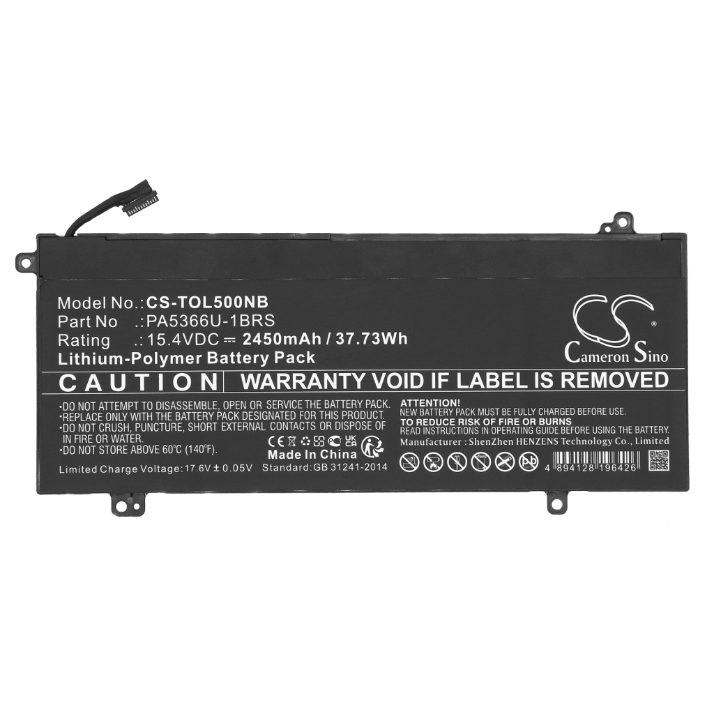 Kompatibilis akkumulátor csere Toshiba PA5366U-1BRS