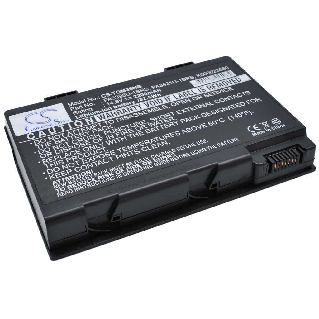 Akkumulátor kompatibilis a következőkkel Toshiba CS-TOM35NB