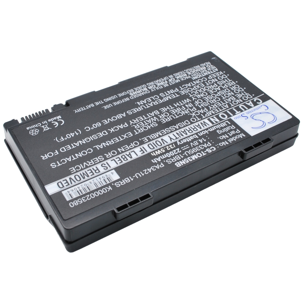 Akkumulátor kompatibilis a következőkkel Toshiba CS-TOM35NB