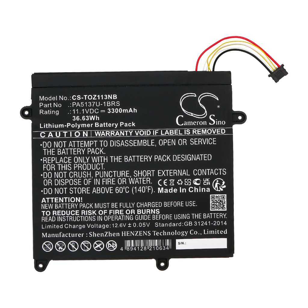 Kompatibilis akkumulátor csere Toshiba PA5137U-1BRS