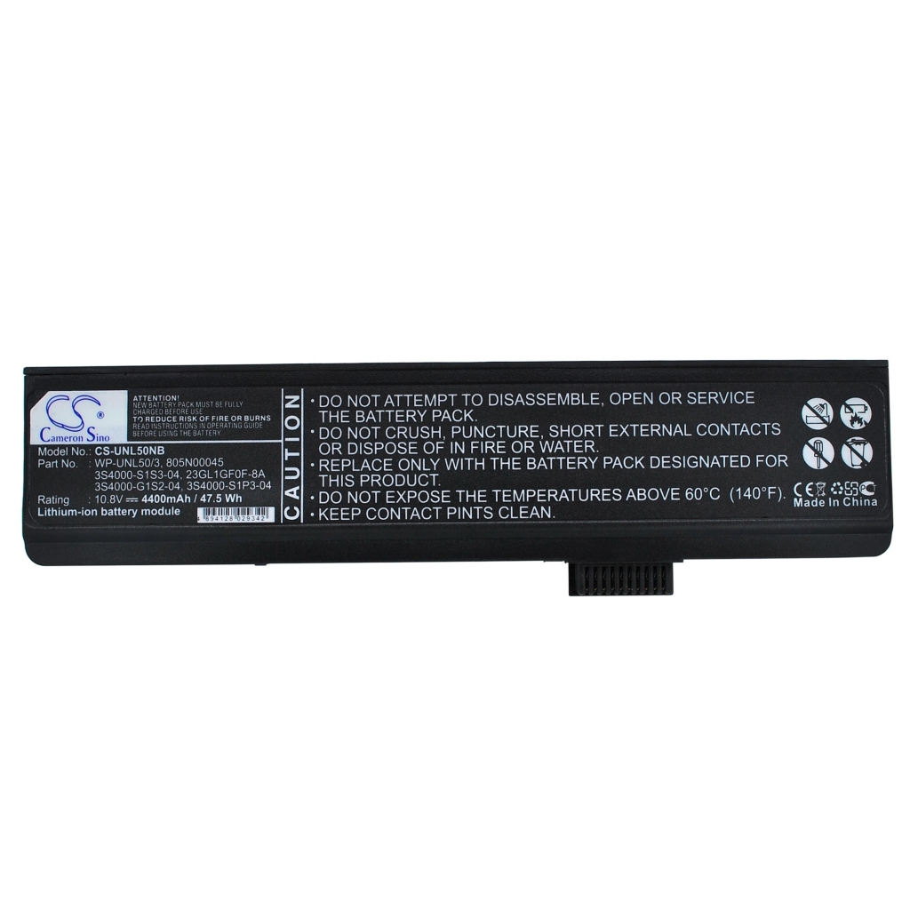 Akkumulátorok Helyettesíti a L50-3S4400-S1S5