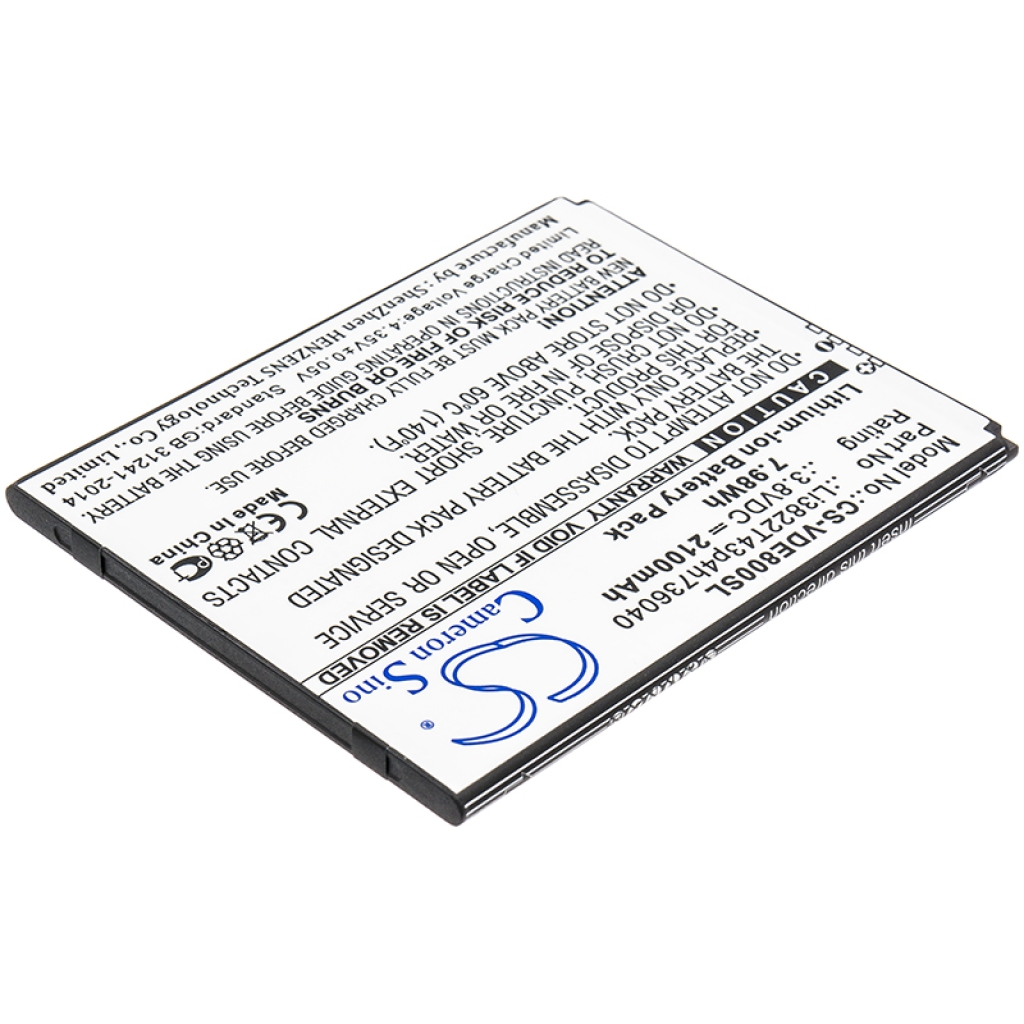 Kompatibilis akkumulátor csere Vodafone LI3822T43P4H736040