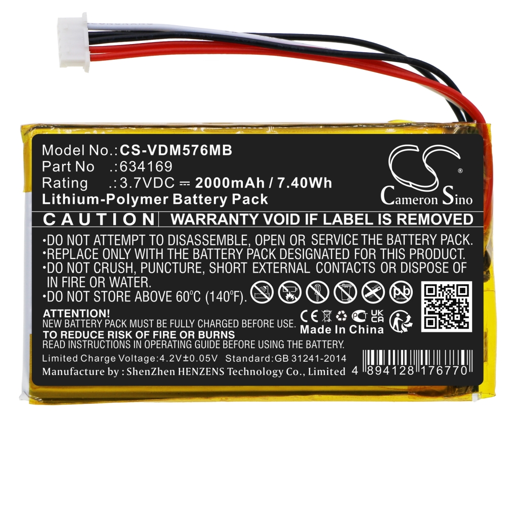 Elemek a bébiőrökhöz Vtech RM5764-2HD (CS-VDM576MB)